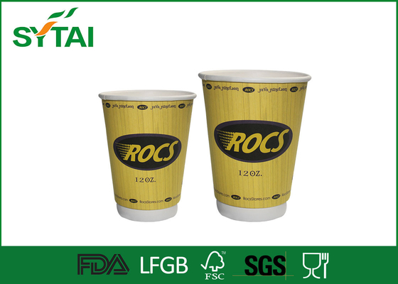 China Freundliche doppel-wandige Papierschalen Eco, biologisch abbaubare Kaffeetasse des Papier-16oz fournisseur