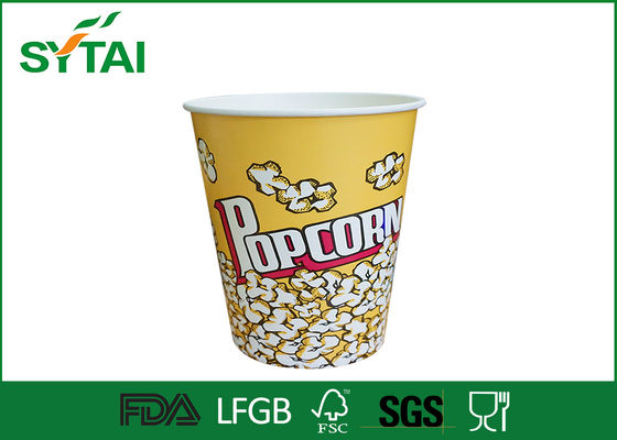 China Einweg-Papier Popcorn Eimer / Biologisch abbaubare Papier Popcorn Cups Multi Color fournisseur