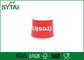 Rote schöne Wegwerfeiscreme höhlt freundliches besonders angefertigtes Logo Eco fournisseur